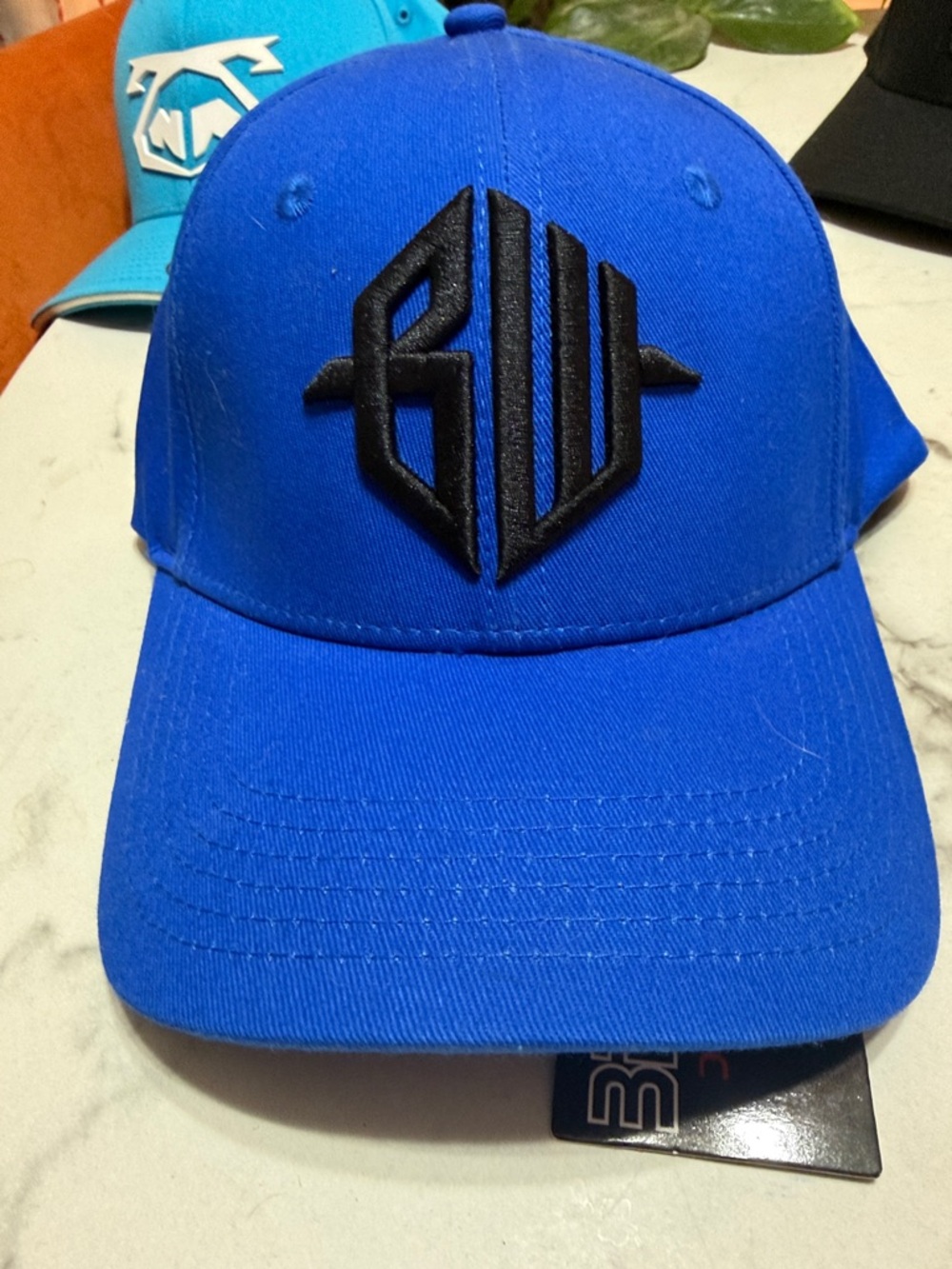 Unbranded Royal Blue Embroidered Logo Baseball Cap